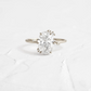 Oval Cut Moissanite Antique Style Engagement Ring  customdiamjewel 10KT White Gold VVS-EF