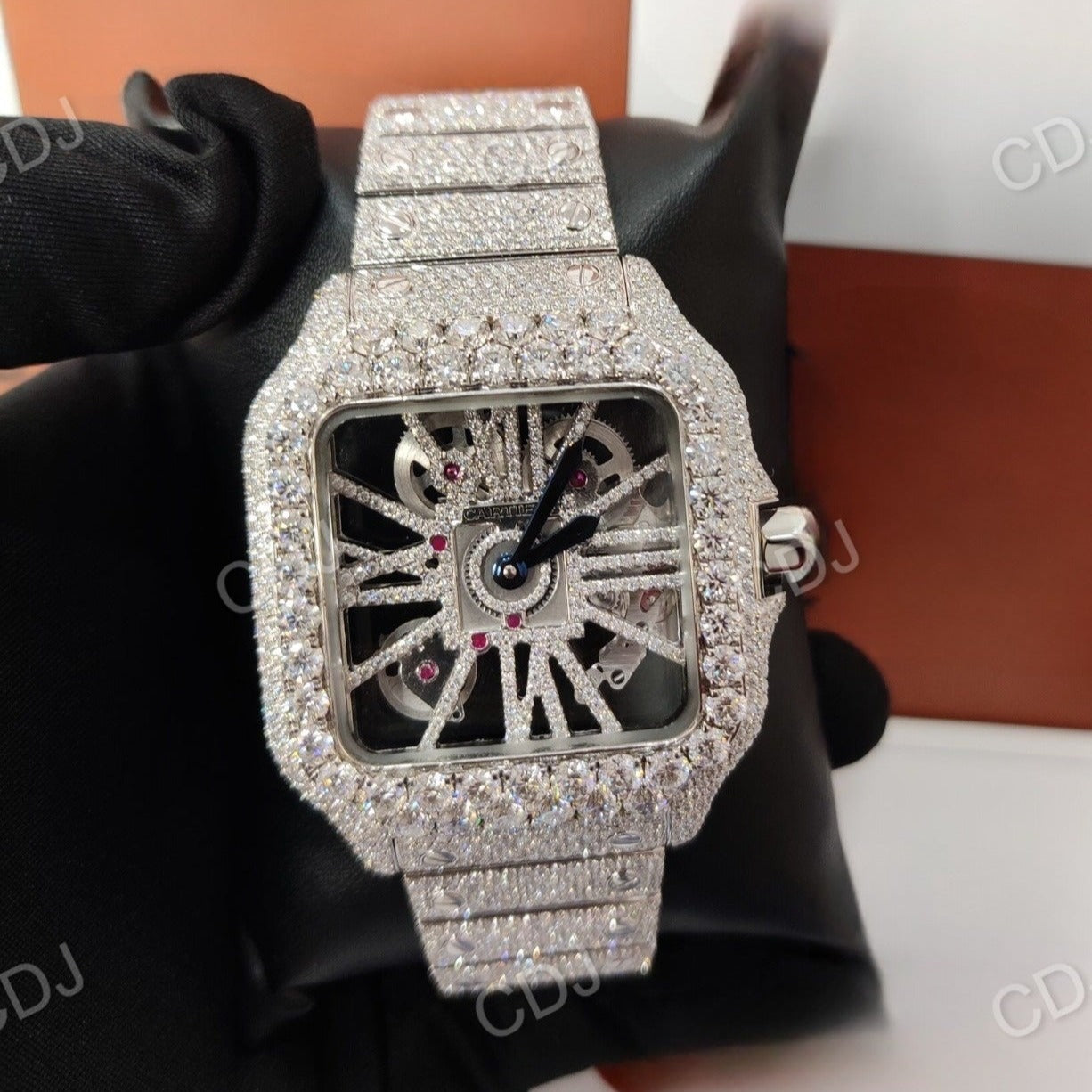 Cartier Diamond Hip Hop Watch(28 to 30 CTW Approx.)  customdiamjewel   