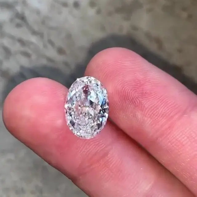 5.0CT Oval Brilliant Cut Loose Moissanite  customdiamjewel   