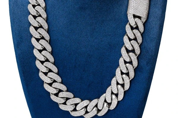 Miami Cuban Link Chain Hip Hop Iced Out Necklace  customdiamjewel   