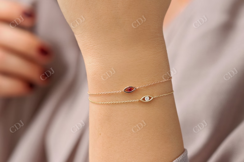 0.08ctw Evil Eye Lab Grown Diamond Bracelet  customdiamjewel   