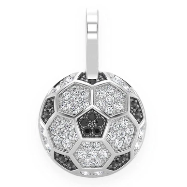 0.25CTW Soccer Football Hip Hop Pendant  customdiamjewel   