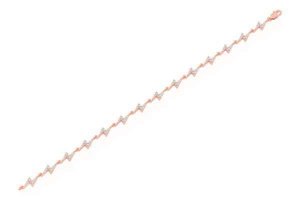 Lab Grown Diamond Lightning Bolt Eternity Bracelet  customdiamjewel   