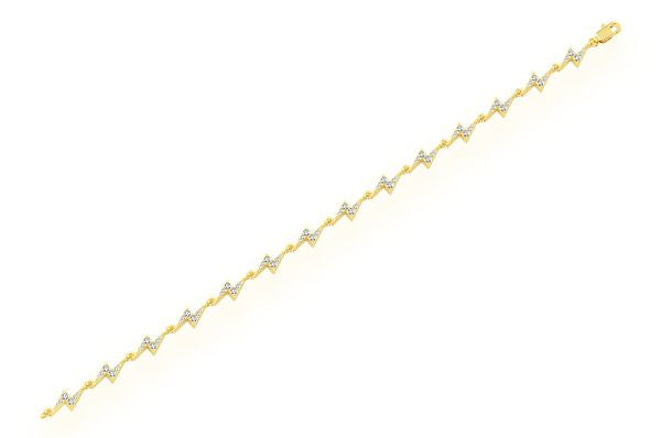 Lab Grown Diamond Lightning Bolt Eternity Bracelet  customdiamjewel   