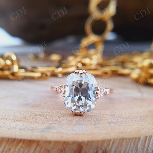 3.50CT Cushion Cut Moissanite Engagement Ring  customdiamjewel   