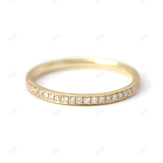 0.18ctw Lab Grown Diamond Eternity Wedding Band  customdiamjewel 10KT Yellow Gold VVS-EF