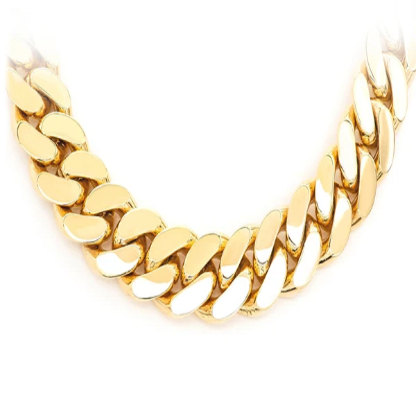 18K Gold Plated Miami Cuban Bracelet  customdiamjewel   