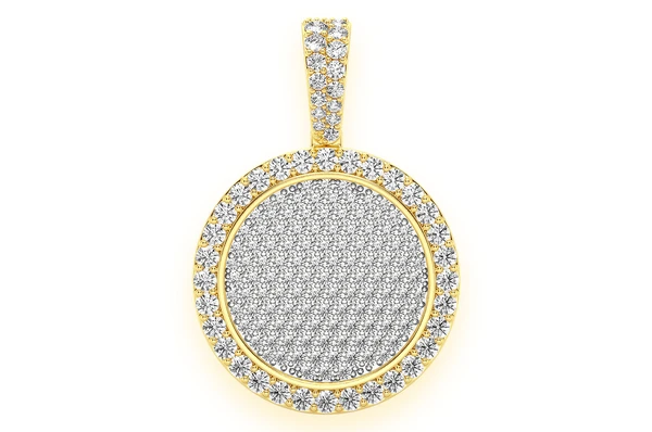 2.00CTW Pave Medallion Hip Hop Pendant  customdiamjewel   