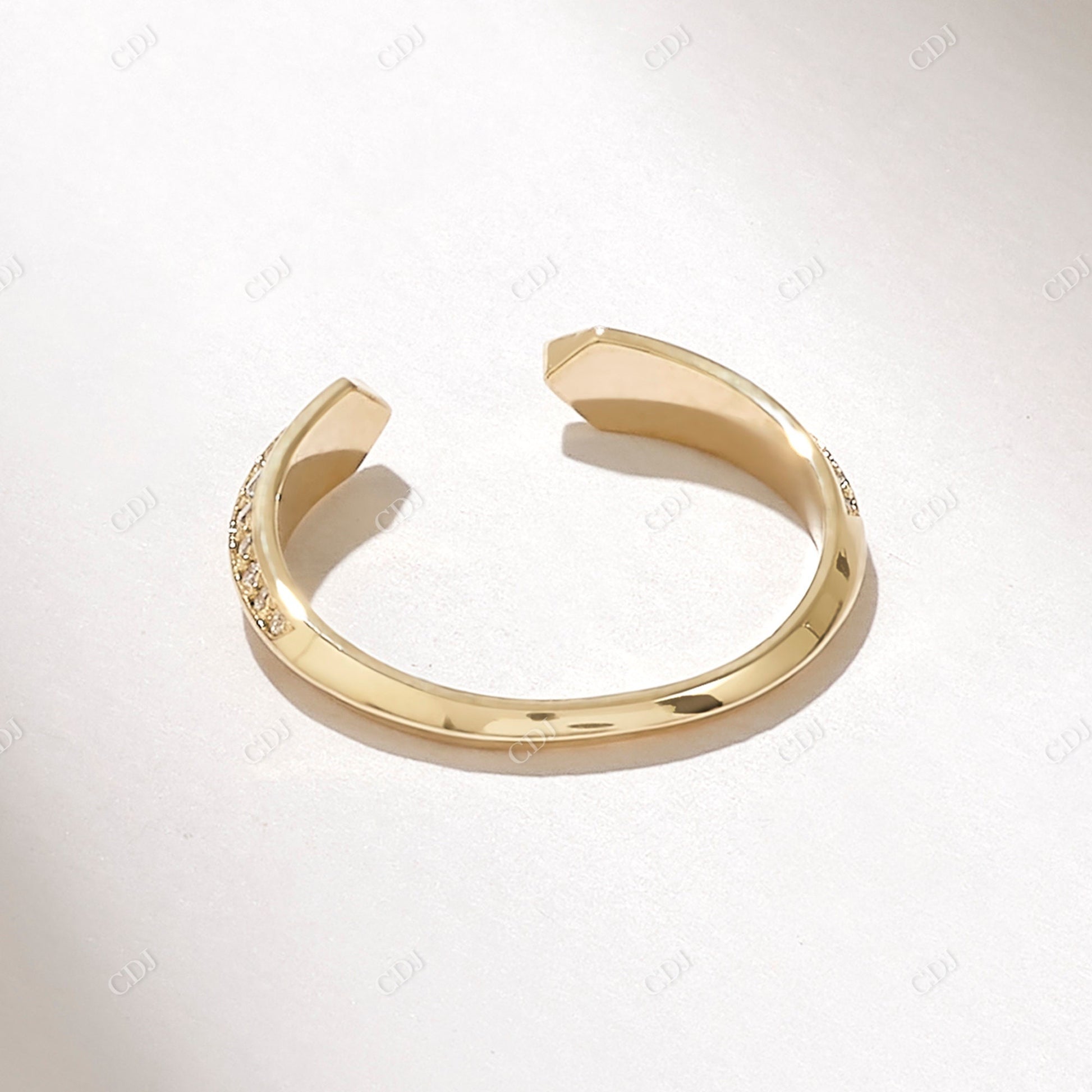 0.28CTW Natural Diamond Open Shank Ring  customdiamjewel   