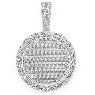 2.00CTW Pave Medallion Hip Hop Pendant  customdiamjewel   