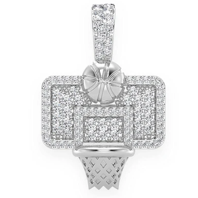 Antique 0.33CTW Basketball Hoop Diamond Pendant  customdiamjewel   