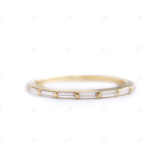 0.04CT Baguette Cut Diamond Wedding Band  customdiamjewel 10KT Yellow Gold VVS-EF