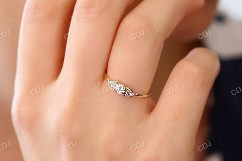 0.25 CTW Brilliant Cut Lab Grown Diamonds Ring  customdiamjewel   