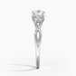 2 CT Lab Grown Diamond Entwined Love Knot Engagement Ring  customdiamjewel   
