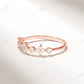 0.15CTW Minimalist Diamond Wedding Band  customdiamjewel 10KT Rose Gold VVS-EF