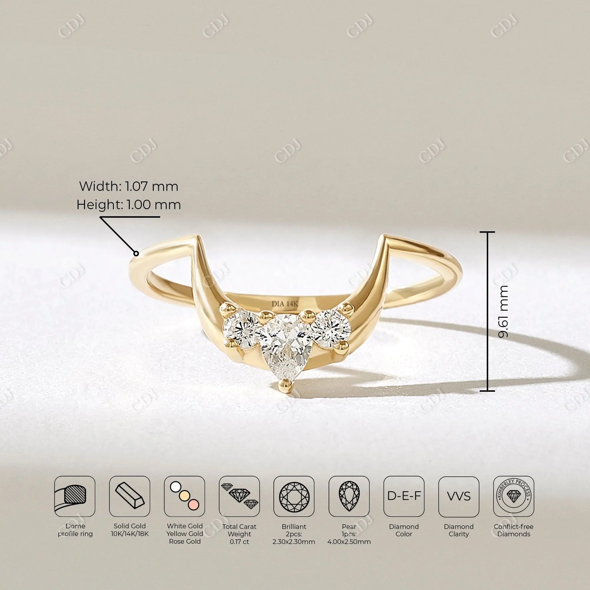 0.21CTW Lab Grown Diamond Tiara Curve Wedding Band  customdiamjewel   