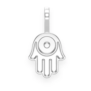 Solid Gold Hamsa Pendant  customdiamjewel   