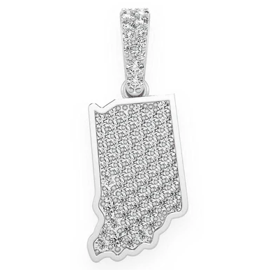 0.33CTW Indiana State Diamond Hip Hop Pendant  customdiamjewel   