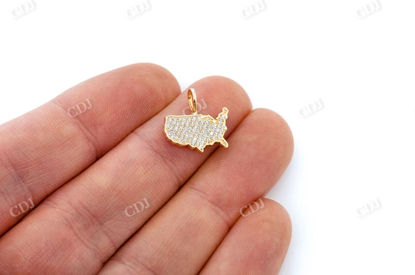 0.30CTW United States of America Pendant  customdiamjewel   