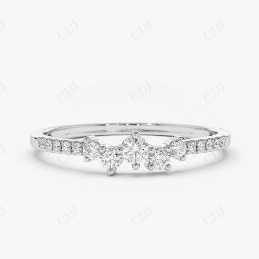 0.22CTW Antique Lab Grown Diamond Band For Wedding  customdiamjewel Sterling Silver White Gold VVS-EF