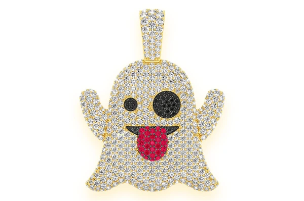 5.25CTW Ghost Hip Hop Pendant  customdiamjewel   