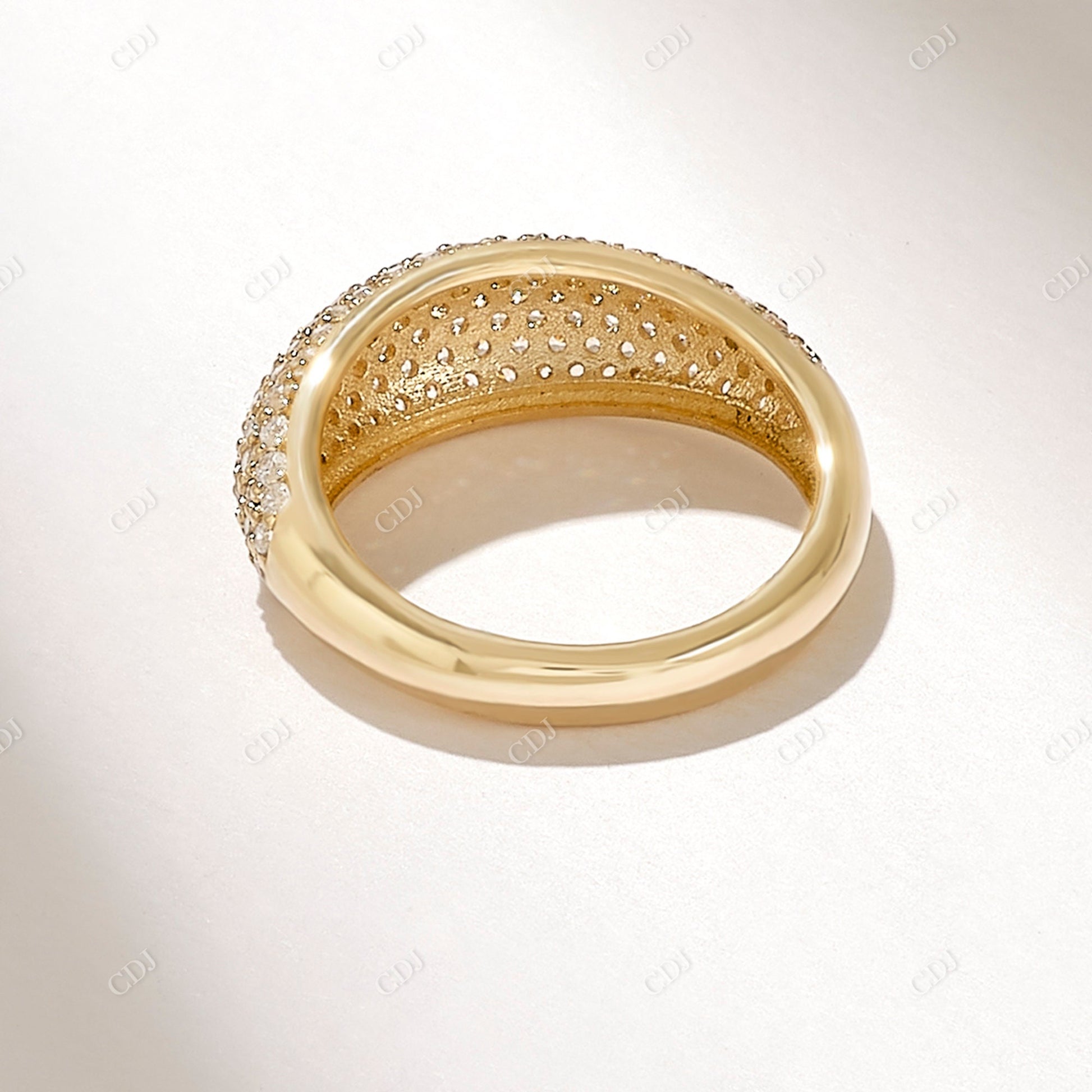 0.94CTW Cluster Natural Diamond Dome Ring  customdiamjewel   