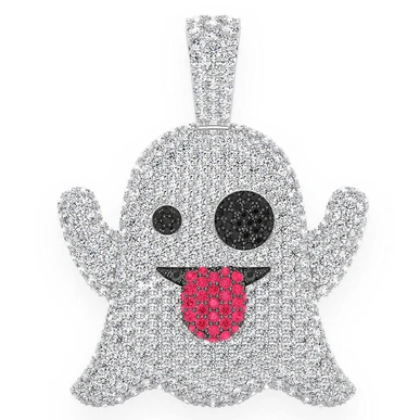 5.25CTW Ghost Hip Hop Pendant  customdiamjewel   