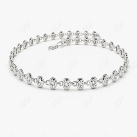 0.60CTW Moissanite Tennis Bracelet  customdiamjewel Sterling Silver White Gold VVS-EF