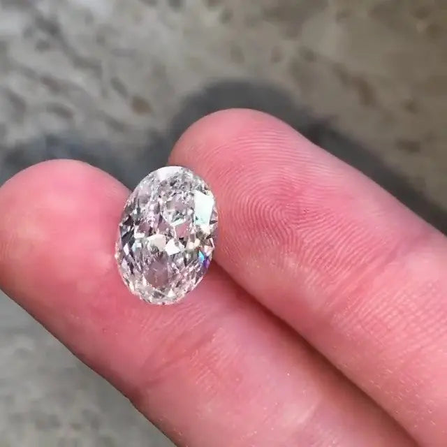 5.0CT Oval Brilliant Cut Loose Moissanite  customdiamjewel   