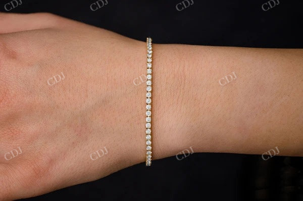 Lab Grown Diamond Dainty Tennis Bracelet  customdiamjewel   