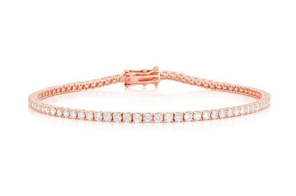 Lab Grown Diamond Dainty Tennis Bracelet  customdiamjewel   