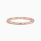 Shattered 0.08CTW Lab Grown Diamond Wedding Band  customdiamjewel 10KT Rose Gold VVS-EF