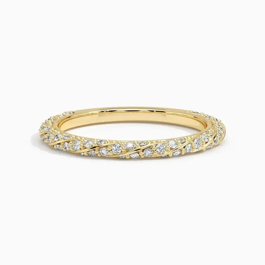 0.32CTW Eternity Lab Grown Diamond Wedding Ring  customdiamjewel 10KT Yellow Gold VVS-EF