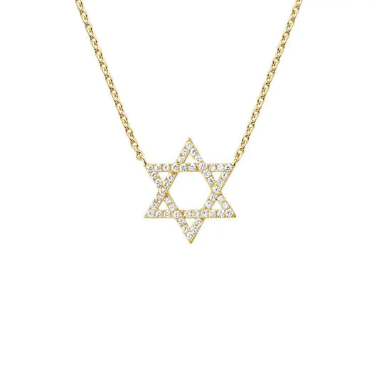 0.18CTW Unique Star Diamond Pendent  customdiamjewel 10KT Yellow Gold VVS-EF