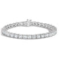 4.0CTW Princess Cut Diamond Tennis Bracelet  customdiamjewel   