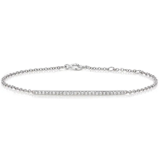 0.25 CTW Pave Diamond Bracelet  customdiamjewel 10KT White Gold VVS-EF