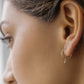 0.06CTW Hoop with Dangling Diamond Earrings  customdiamjewel   