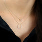 0.06CTW Mini Diamond Horseshoe Necklace  customdiamjewel   