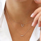 0.06CTW Mini Diamond Horseshoe Necklace  customdiamjewel   