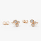 0.26CTW  Diamond Cluster Earrings  customdiamjewel 10KT Rose Gold VVS-EF
