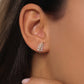 0.22CTW Diamond Leaf Earrings  customdiamjewel   