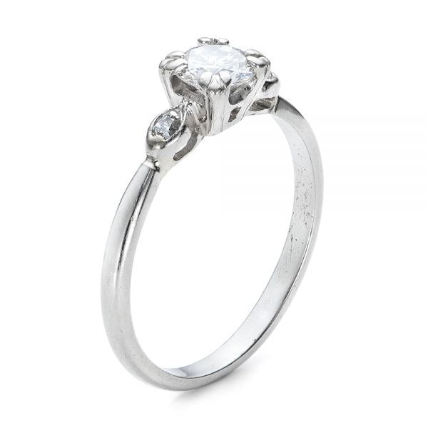 Thin Three Stone Moissanite Engagement Ring  customdiamjewel   