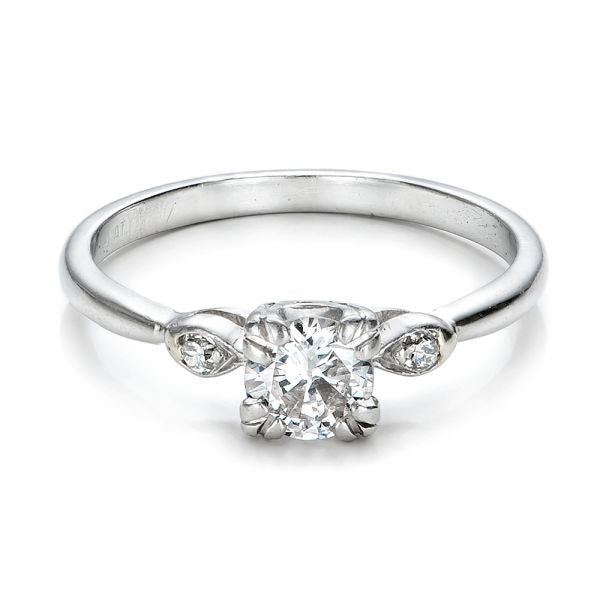 Thin Three Stone Moissanite Engagement Ring  customdiamjewel   