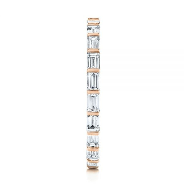 Baguette Cut Moissanite Eternity Wedding Band  customdiamjewel   