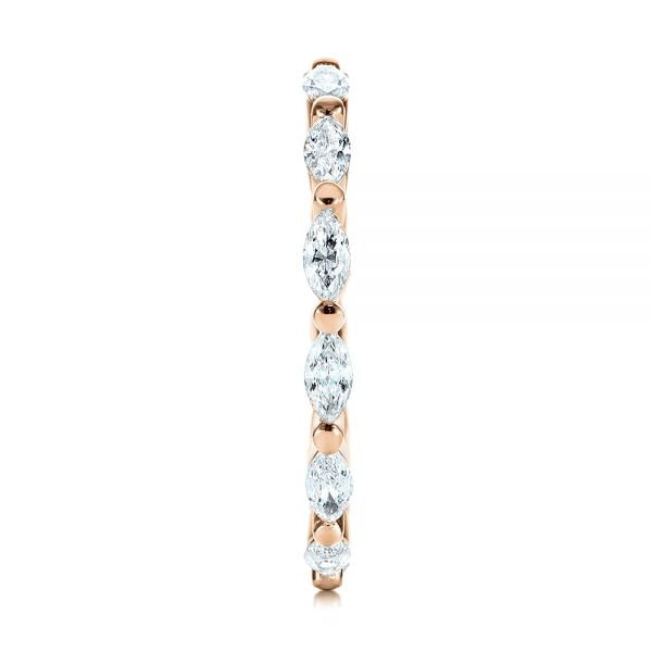 Marquise Moissanite Eternity Wedding Band  customdiamjewel   