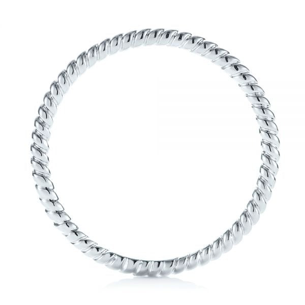 Braided Women's Wedding Band  customdiamjewel 10KT White Gold 