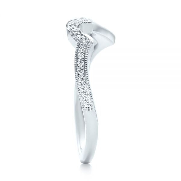 Unique Curved Moissanite Eternity Diamond Band  customdiamjewel   