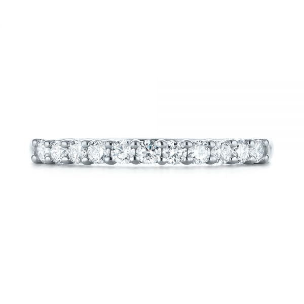 Shared Prong Basket Set Moissanite Wedding Band  customdiamjewel   