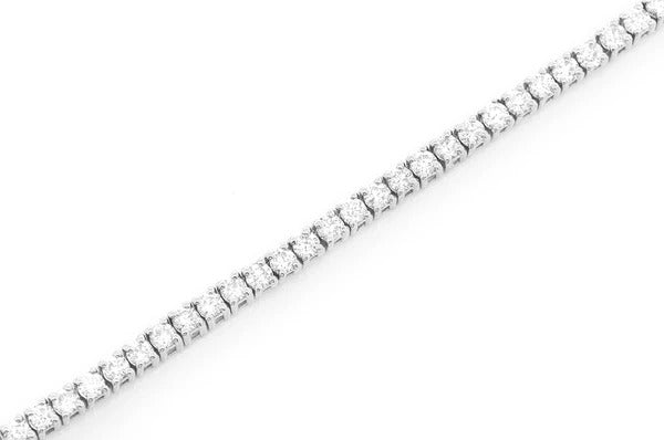 Single Line Yellow Gold Diamond Tennis Bracelet  customdiamjewel   