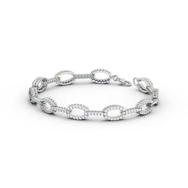 2.95CTW Designer Round Lab Grown Diamond Bracelet  customdiamjewel   